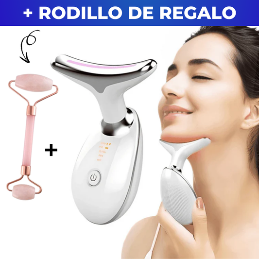 GlowLift - Masajeador Facial Antiarruga 3 en 1 + Rodillo de Regalo