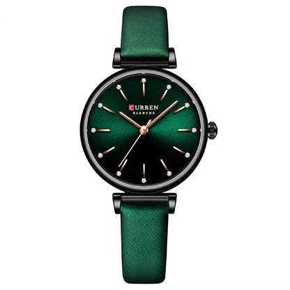 Reloj Curren 9081 Verde Pulso en Cuero