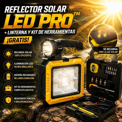 Reflector Solar LED Pro™ + Linterna y Kit de Herramientas [GRATIS]