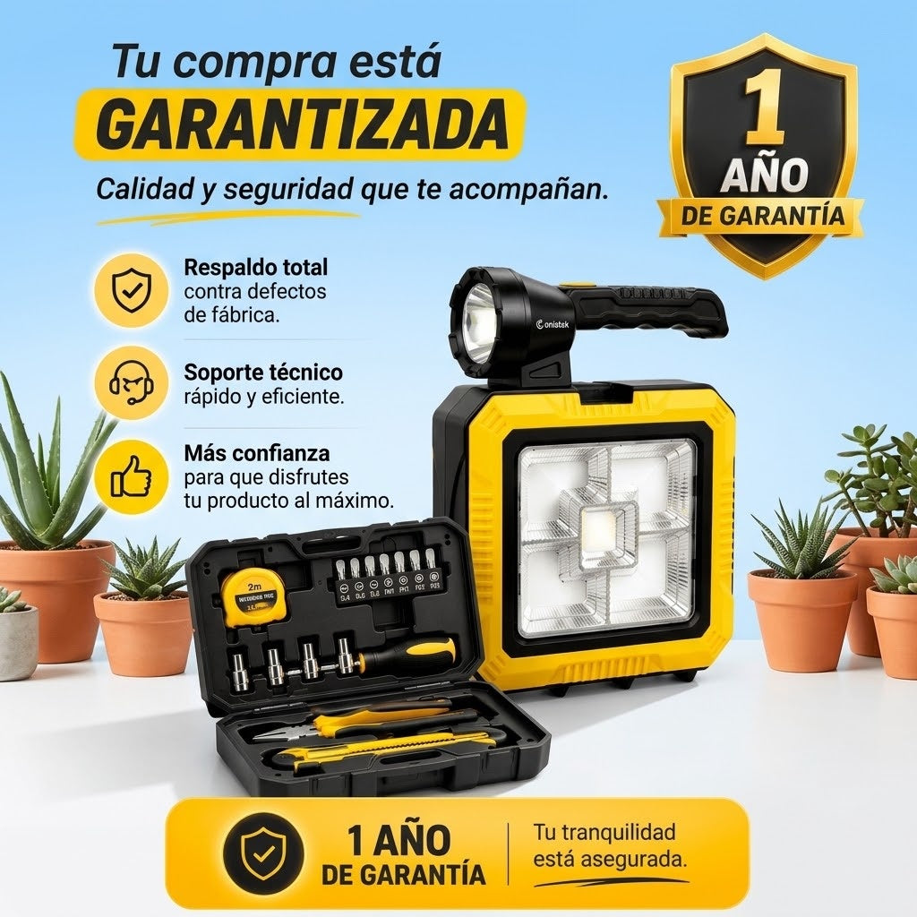 Reflector Solar LED Pro™ + Linterna y Kit de Herramientas [GRATIS]