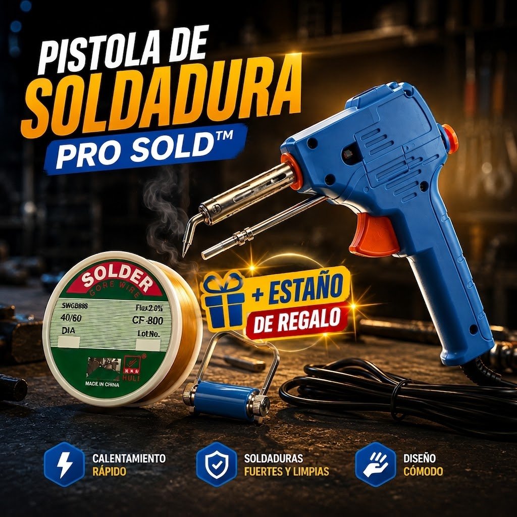 Pistola de Soldadura Pro Sold™ + Estaño de Regalo