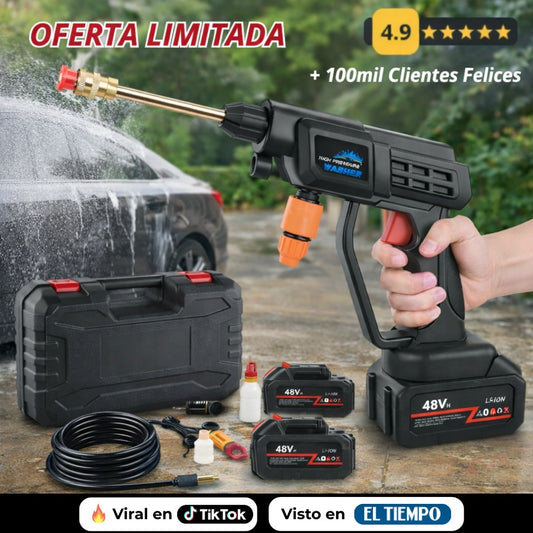 Hidrolavadora Inalambrica Alta Presión + Batería de Regalo